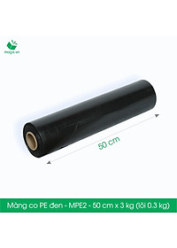 Màng co PE đen đóng hàng - Mã MPE2 - 50 cm x 3 kg (lõi 0.3 kg)
