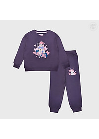 Bộ dài tay bé gái BIGFOX - MISS MEOW size đại, bộ thu đông cho bé phong cách Hàn Quốc in cô gái Amazing 11 - 37 kg