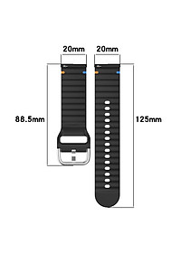 Dây Đeo Silicon Kai.N Wave Sport Cho Galaxy Watch, Huawei Watch, Garmin, Amazfit, Coros Size 20 và 22mm_ Hàng Chính Hãng
