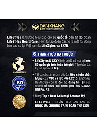 Bao Cao Su Kéo Dài Thời Gian LifeStyles Love Time Thiết kế Ôm Sát Nhiều Gel 100% Không Rách Bao - Hộp 3 bao