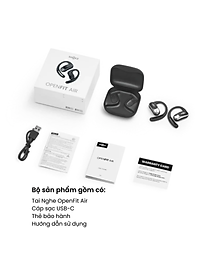 [MỞ BÁN] Tai Nghe Không Nhét Tai Bluetooth True Wireless Earbuds Shokz OpenFit Air T511- Hàng Chính Hãng
