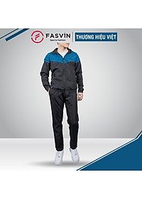 Bộ Quần Áo Gió Thể Thao Nam FASVIN BD23599.HN 02 Lớp Lót Thun Dày Dặn Ấm Áp Chất Vải Và Phom Dáng Rất Đẹp
