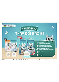 SANICAT  Cát vệ sinh Hoa Hồng - (Betonite- Đất sét) - 8L