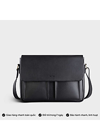 Túi Trita ( Thời trang nam dáng ngang phối ngăn đôi - Túi đeo chéo da RTN6 )
