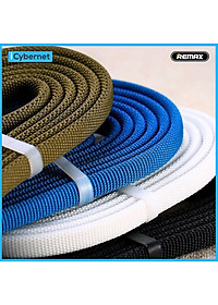 Cáp sạc 2.1A bọc dù siêu bền Remax RC-094 chống đứt gãy chiều dài 2m - Hàng chính hãng