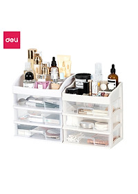 [Tặng sticker] Kệ Đựng Mỹ Phẩm Nhựa Nhiều Tầng Để Bàn Trong Suốt Có Thể Tháo Rời Deli - Kệ Đưng Đồ Trang Điểm Đồ Cá Nhân Nữ Trang Sức Hộp Lưu Trữ Văn Phòng Phẩm Decor Bàn Làm Việc Góc Học Tập - VS559 564