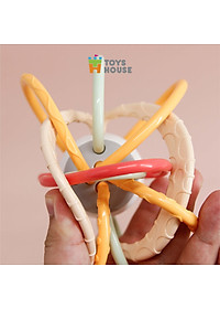 Đồ chơi bóng vòng nhựa mềm kết hợp gặm nướu cho bé ToysHouse 822-86