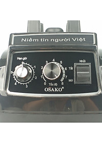 Máy xay sinh tố cồng nghiệp, xay đá 1800W cực mạnh, hẹn giờ 5 phút Osako màu đen-hàng chính hãng