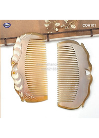 Lược sừng chim đôi giá rẻ (Size: S - 10cm) COH101 - Tượng trưng cho tình yêu và hòa bình - Chăm sóc tóc