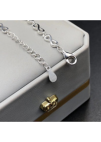 Vòng Tay , Lắc Tay Nữ Bạc 925 Cỏ 4 Lá Đính Đá May Mắn BẠC HIỂU MINH LTU434