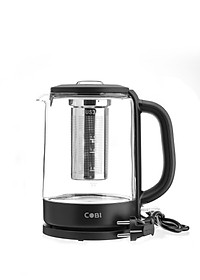 Ấm đun siêu tốc thủy tinh COBI 1.5L - Kết hợp Bình pha trà, tiện lợi đa năng - Hàng nhập khẩu chính hãng