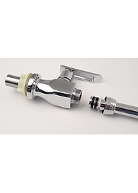 Vòi rửa chén lạnh cần lò xo Đồng mạ Chrome Eurolife EL-RC01 (Trắng bạc)