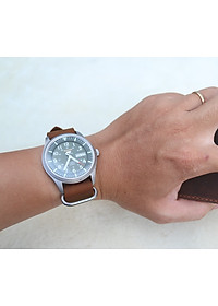 Dây đồng hồ NATO (dây Zulu) da sáp ngựa handmade