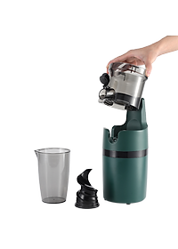 Máy ép chậm Nagakawa NAG0818 (200W) - Trục ép 6 phân đoạn kiệt bã - Ống tiếp thực phẩm lớn - Hàng chính hãng