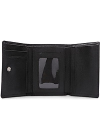 Túi unisex da bò Huy Hoàng 3 gấp loại nhỏ nhiều màu sắc HT3136-37-38