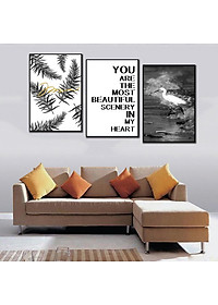 - HCM Tranh treo tường bộ, nghệ thuật theo phong cách bắc âu mẫu mới 2021- Tặng kèm đinh đa năng