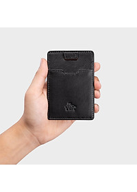 Ví nam da bò Lata (Thời trang nam đựng namecard - Ví da thật LVN77)