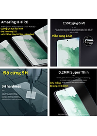 Cường lực full màn hình cho Samsung S22 Series Nillkin Amazing + PRO 0.2mm- Hàng chính hãng