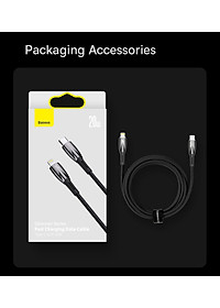 Cáp Sạc Nhanh Cho iPhone 14 Series Baseus Glimmer Series Fast Charging Data Cable Type-C to iP 20W Hàng Chính Hãng