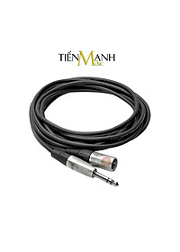 Dây Cáp Loa Kiểm Âm Hosa Pro Balanced Rean by Neutrik XLR Canon Đực sang 6ly Stereo TRS Dài 0.45m, 0.9m, 1.5m, 3m, 6m HSX-001.5, HSX-003, HSX-005, HSX-010, HSX-020 Cable 1/4 in to XLR3M Hàng Chính Hãng