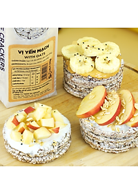 Bánh gạo lứt GUfoods (300g) - Không chiên dầu, Không đường, Từ gạo và ngũ cốc nguyên hạt, Lành mạnh, Phù hợp Eat clean, Ăn vặt healthy, Thực dưỡng, Tập gym, Thuần chay, Đa dạng hương vị