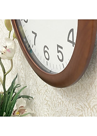 Đồng hồ teo tường Nhật Bản Rhythm CMG919NR06 – Kt 41.0 x 4.8cm, 1.4kg Vỏ gỗ, dùng PIN.