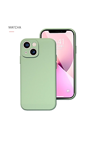 Ốp lưng silicon case cho iPhone 13 Mini chống bám bẩn mặt lưng siêu mềm mịn, có gờ bảo vệ camera - hàng nhập khẩu
