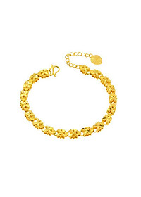 Vòng tay cao cấp mạ vàng cánh hoa quý phái, lịch lãm