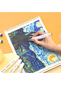 Bút Màu Marker Hai Đầu Cao Cấp Deli 70801