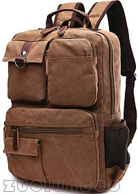 Balo nam thời trang vải canvas  phong cách mới- đi làm, đi học,đi chơi,đựng laptop (15,6")