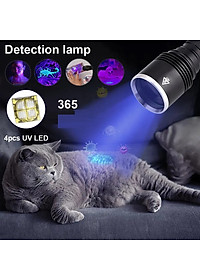 Đèn pin sạc cầm tay tia cực tím (UV) cao cấp Terino D113-UV (365nm, 20W)- Hàng chính hãng