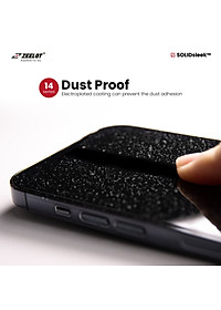 Kính Cường Lực Trong Suốt Zeelot SOLIDsleek Clear Dành Cho iPhone 14 Pro Max - 14 Pro - 14 Plus /13 Pro Max - 14/13/13 Pro - Hàng Chính Hãng