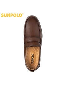 Giày lười nam da bò SUNPOLO CS5077- 2 Phiên bản màu