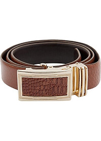 Bộ Ví & Thắt Lưng Nam Vân Cá Sấu Huy Hoàng HT2121-HT4115 (23 x 11,5 cm) - Đen