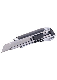 Dao rọc giấy Deli cao su mềm, loại 8 lưỡi tách rời, Bạc - 1 cái - E2057