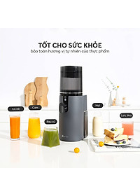 Máy ép chậm Elmich JEE-8758, công suất 240W, bảo toàn dưỡng chất, giữ trọn hương vị, ép kiệt bã tới 98% - Hàng Chính Hãng