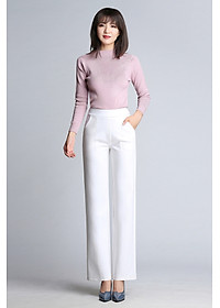 1 Quần tây công sở ống suông rộng, ống đứng, dạng cullotes sang trọng, nữ tính