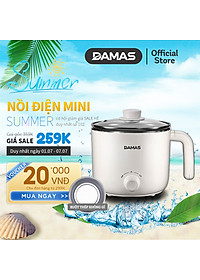 Nơi bán Nồi Lẩu Điện Mini 2 Mức Nhiệt - Ca Nấu Mì Điện Đa Năng DAMAS DK-8012 (1.2 Lít)