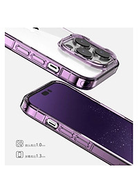 Ốp lưng trong suốt viền màu cho iPhone 14 Pro Max (6.7 inch) hiệu Likgus Simple But Unique chống sốc, chống chịu mọi va đập - hàng nhập khẩu