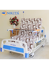 Giường bệnh cao cấp - DCN04 - Nâng đầu, nâng hạ chân, nghiêng trái phải, có chổ để bô - Chính hãng NIKITA