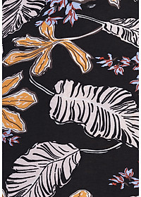 De Leah - Đầm Midi Hoa Cuốn Bèo