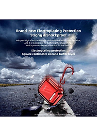 Bao case cho airposd 1 / 2 chống sốc hiệu ROCK RPC-1483 mỏng 2mm, bảo vệ toàn diện, vật liệu cao cấp - Hàng nhập khẩu