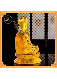 Tượng địa tạng vương bồ tát – tượng phật Địa Tạng lưu ly màu vàng cao 21cm đồ thờ cúng phong thủy shop Diệu Tâm