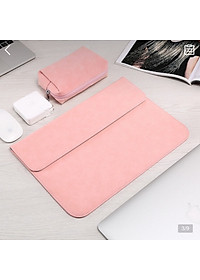BAO DA, TÚI DA, CẶP DA CHỐNG SỐC CHO MACBOOK, LAPTOP, SURFACE KÈM VÍ ĐỰNG PHỤ KIỆN