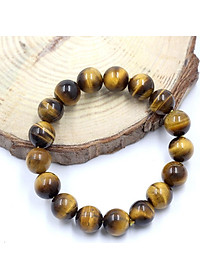 Vòng Tay Đá Mắt Hổ Vàng 10MM