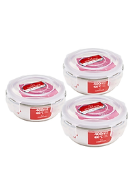 Bộ 6 hộp thủy tinh hình tròn và chữ nhật 370 ml+ 400 ml-CCR4L36