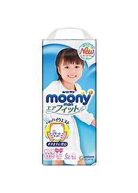 Tã Quần Cao Cấp Moony Nhật Bản Bé Gái XXL26 [ Mẫu Như Hình ]