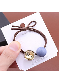 Dây buộc tóc nữ macaron [Set 4 dây] NASI dễ thương phong cách hàn quốc thun cột tóc nữ co giãn tốt phụ kiện tóc