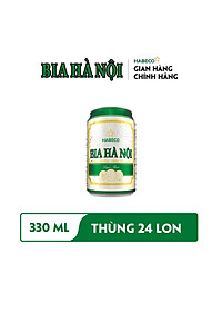 Bia Hà Nội Nhãn Xanh - Thùng 24 lon 330ml 