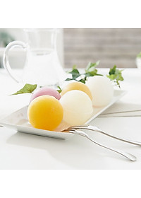 Khay làm đá Yukipon tròn 10 viên, làm từ nhựa PP cao cấp an toàn - made in Japan